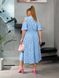 Женское длинное платье софт цвет голубой р.48/50 455973 455973 фото 4