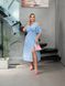 Жіноча довга сукня софт колір блакитний 455973 455973 фото 3