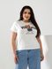 Женская футболка HIP-HOP цвет молочный р.48/50 433165 433165 фото 5