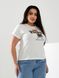 Женская футболка HIP-HOP цвет молочный р.48/50 433165 433165 фото 3
