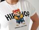 Женская футболка HIP-HOP цвет молочный р.48/50 433165 433165 фото 2