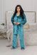 Жіноча піжама-трійка колір бірюзовий 447655 447655 фото 1
