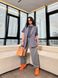 Женский костюм брюки и пиджак-жилет цвет серый р.48/50 452414 452414 фото